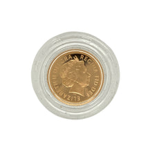 Load image into Gallery viewer, Celebrate a piece of British heritage with this 1999 22ct gold Half Sovereign, featuring Queen Elizabeth II on the obverse and the classic George and the Dragon design on the reverse—a timeless symbol of strength and tradition.

Coin Details: The obverse features the portrait of Queen Elizabeth II, finely detailed and struck to the Royal Mint’s high standards.
Reverse: Displays the iconic George and the Dragon design by Benedetto Pistrucci, a hallmark of British coinage since 1817.

