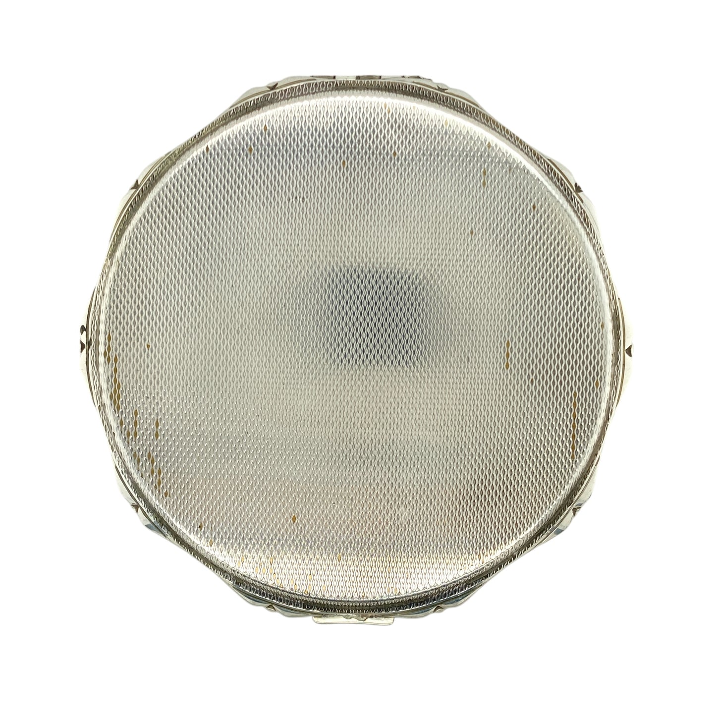925 Silver Patterned Compact Mirror