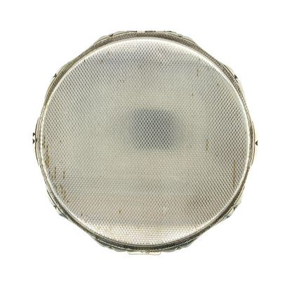 925 Silver Patterned Compact Mirror