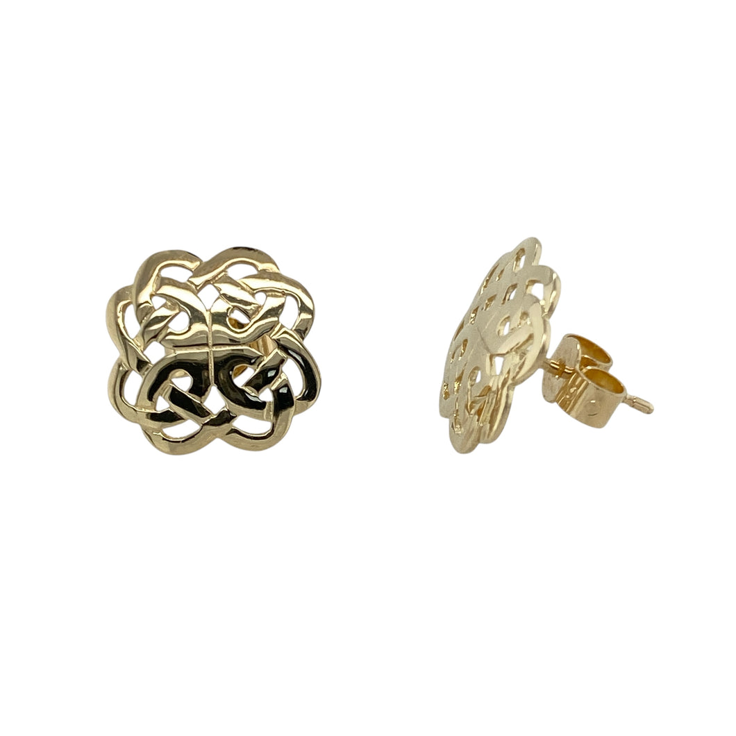 9ct Gold Celtic Knot Stud Earrings
