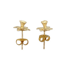 Load image into Gallery viewer, 9ct Gold Welsh Daffodil Stud Earrings
