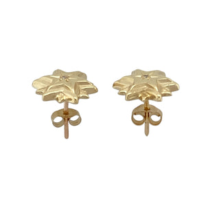9ct Gold & Diamond Set Star Stud Earrings