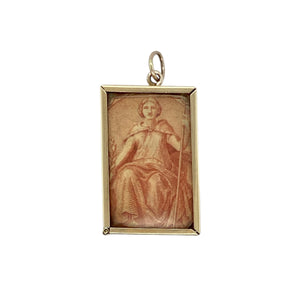 Add vintage charm and quirky character to your collection with this pre-owned 9ct yellow gold folded 10 shilling case note charm—a nostalgic piece with a playful twist.

Design: The charm is styled as a folded case containing a vintage 10 shilling note, with engraved detail at the bottom that reads “In emergency break glass”, adding humour and historic flair.
Material: Made from 9-carat yellow gold, the polished finish highlights the charm’s intricate folds and vintage-style engraving.
