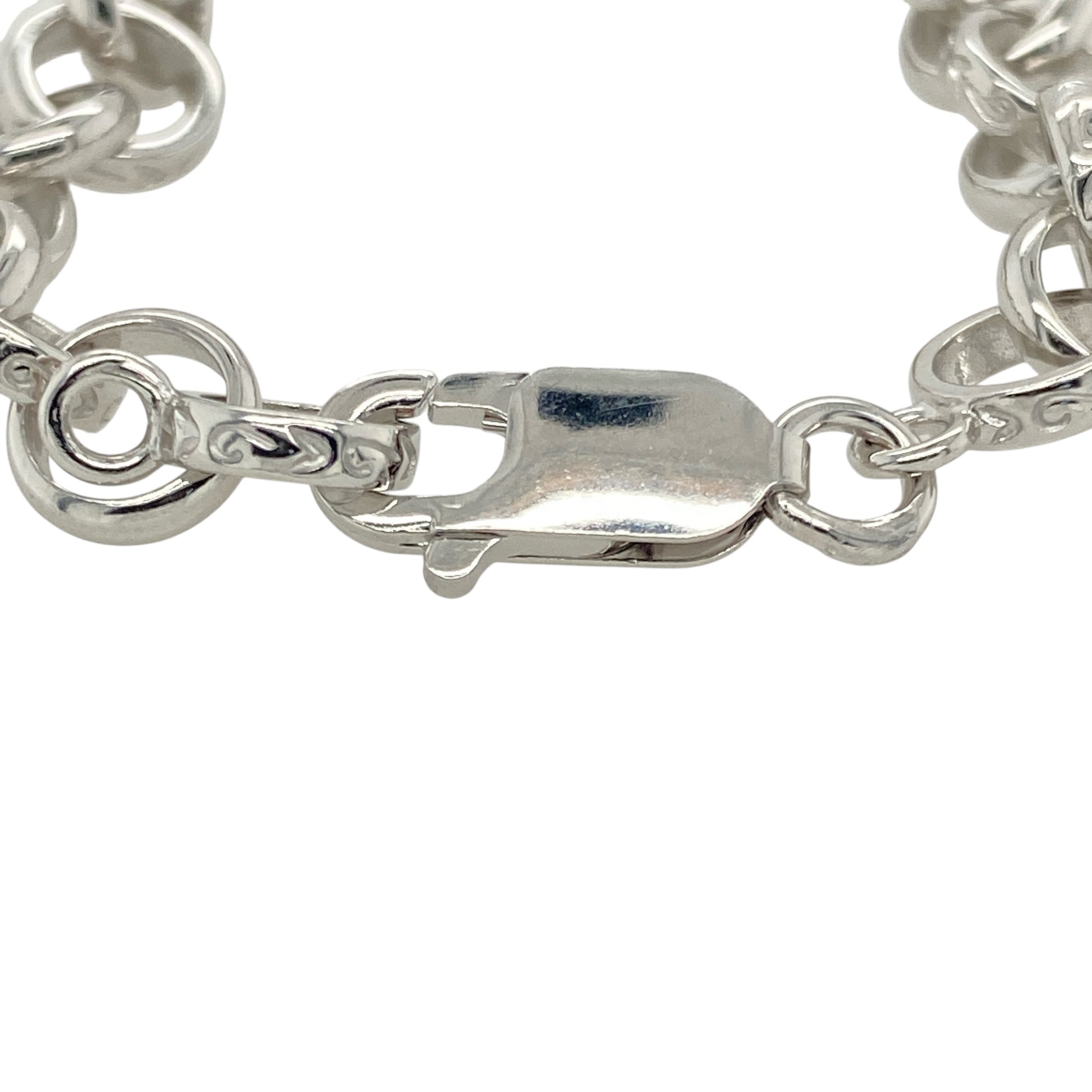 Bring playful strength and sparkling detail to their first jewellery collection with this new 925 silver & cubic zirconia set boxing glove 5" children's bracelet—a fun and meaningful piece with bold charm.

Design: Featuring a cubic zirconia set boxing glove charm and 7mm alternating patterned links, this bracelet blends sporty symbolism with a touch of sparkle.
Material: Made from solid 925 sterling silver, the polished finish enhances the charm’s shine while the cubic zirconia adds subtle brilliance.
