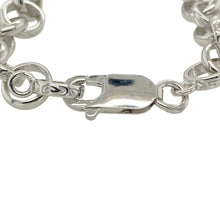 Load image into Gallery viewer, Bring playful strength and sparkling detail to their first jewellery collection with this new 925 silver &amp; cubic zirconia set boxing glove 5&quot; children&#39;s bracelet—a fun and meaningful piece with bold charm.

Design: Featuring a cubic zirconia set boxing glove charm and 7mm alternating patterned links, this bracelet blends sporty symbolism with a touch of sparkle.
Material: Made from solid 925 sterling silver, the polished finish enhances the charm’s shine while the cubic zirconia adds subtle brilliance.

