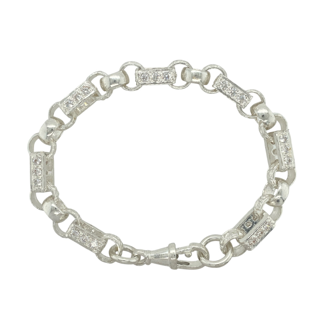 New 925 Silver & Cubic Zirconia Set 7.5