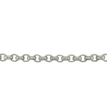 Load image into Gallery viewer, New 925 Silver &amp; Cubic Zirconia Set 8&quot; Patterned Belcher Bracelet
