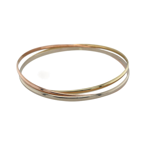9ct Gold Triple Band Bangle