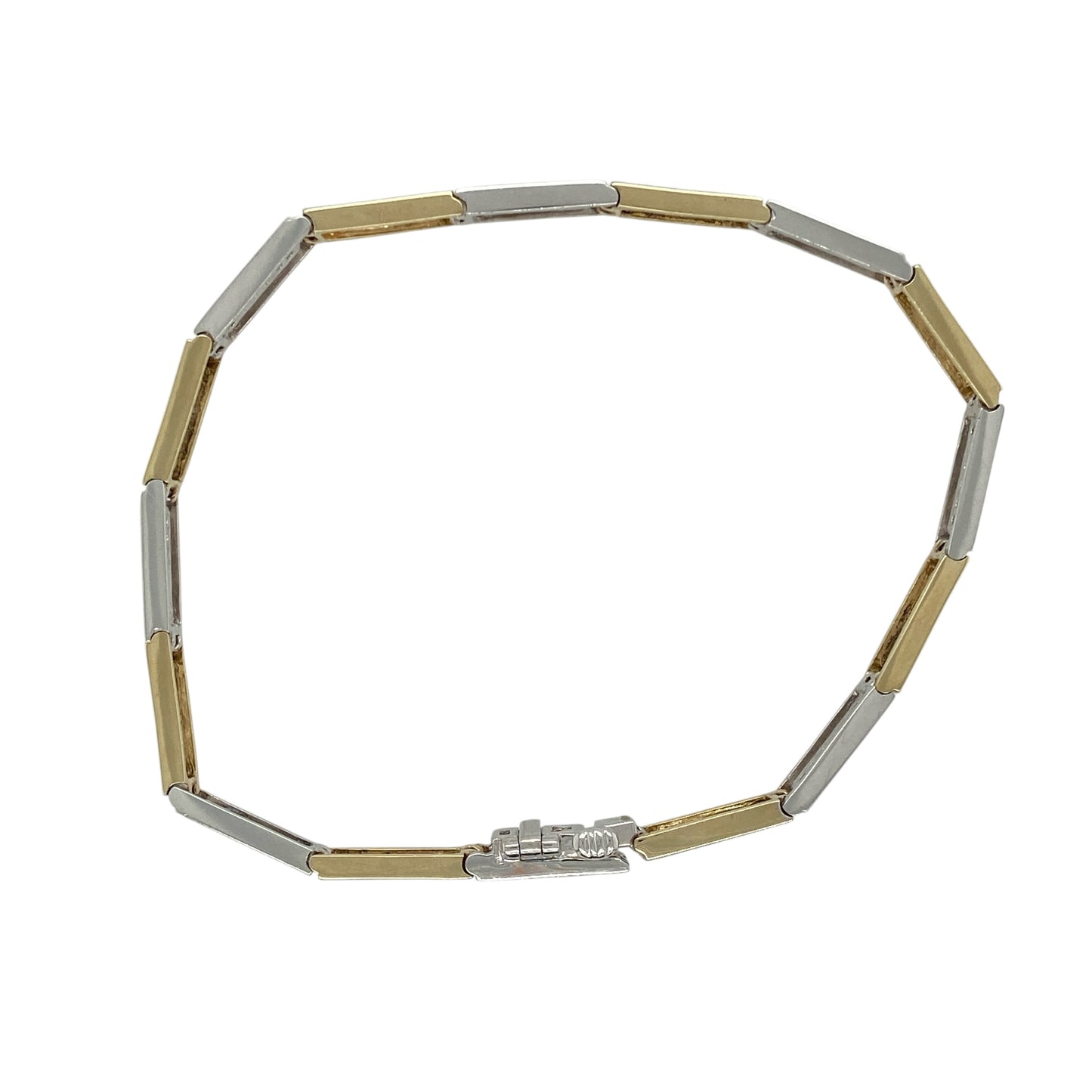 9ct Gold & Diamond Set 7.25" Bracelet