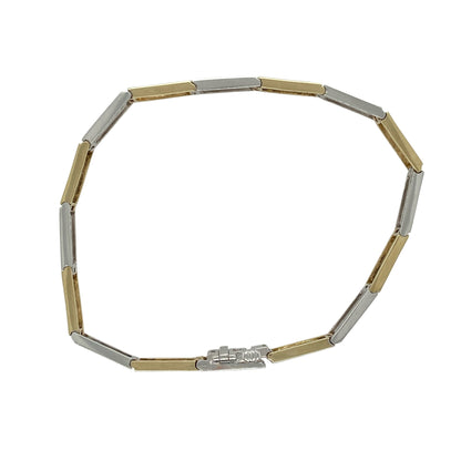 9ct Gold & Diamond Set 7.25" Bracelet