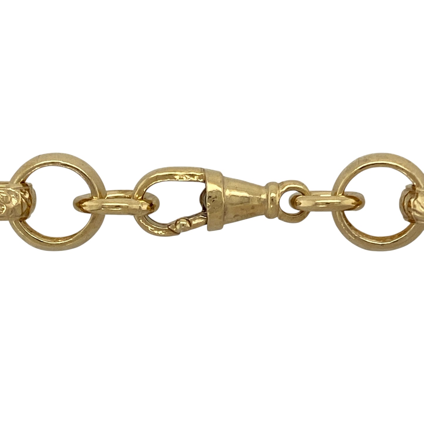 Bring bold luxury and striking detail to your collection with this new 925 silver heavily 9ct gold plated 24" patterned belcher chain, offering a powerful design and commanding presence—perfect for making an unforgettable statement.

Design: The chain features a 24" belcher style with wide 11mm links, alternating between plain and patterned links for a dynamic, eye-catching look. The mix of textures adds depth and unique visual interest, making it a true standout piece.
