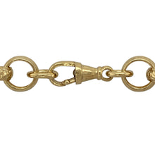 Load image into Gallery viewer, Bring bold luxury and striking detail to your collection with this new 925 silver heavily 9ct gold plated 24&quot; patterned belcher chain, offering a powerful design and commanding presence—perfect for making an unforgettable statement.

Design: The chain features a 24&quot; belcher style with wide 11mm links, alternating between plain and patterned links for a dynamic, eye-catching look. The mix of textures adds depth and unique visual interest, making it a true standout piece.

