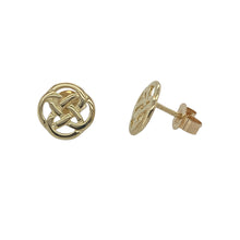 Load image into Gallery viewer, 9ct Gold Celtic Knot Stud Earrings
