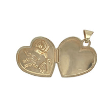 Load image into Gallery viewer, 9ct Gold Heart Flower &#39;I Love You&#39; Locket
