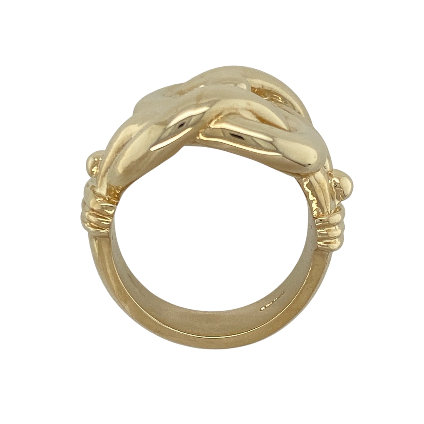 9ct Gold Large Solid Knot Ring