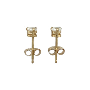 14ct Gold & Cubic Zirconia Set Stud Earrings
