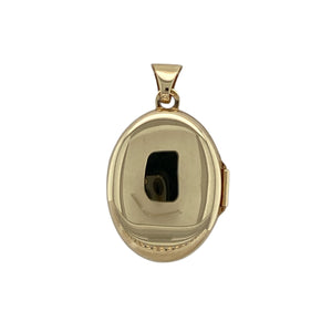 9ct Gold Patterned Oval Locket