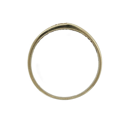9ct Gold & Diamond Set Band Ring