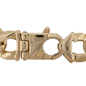 9ct Solid Gold 9" Curb Bracelet