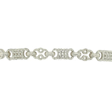 Load image into Gallery viewer, New 925 Solid Silver 24&quot; Patterned Star and Bar Chain
