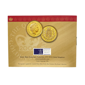 2002 United Kingdom 22ct Gold Proof Half Sovereign