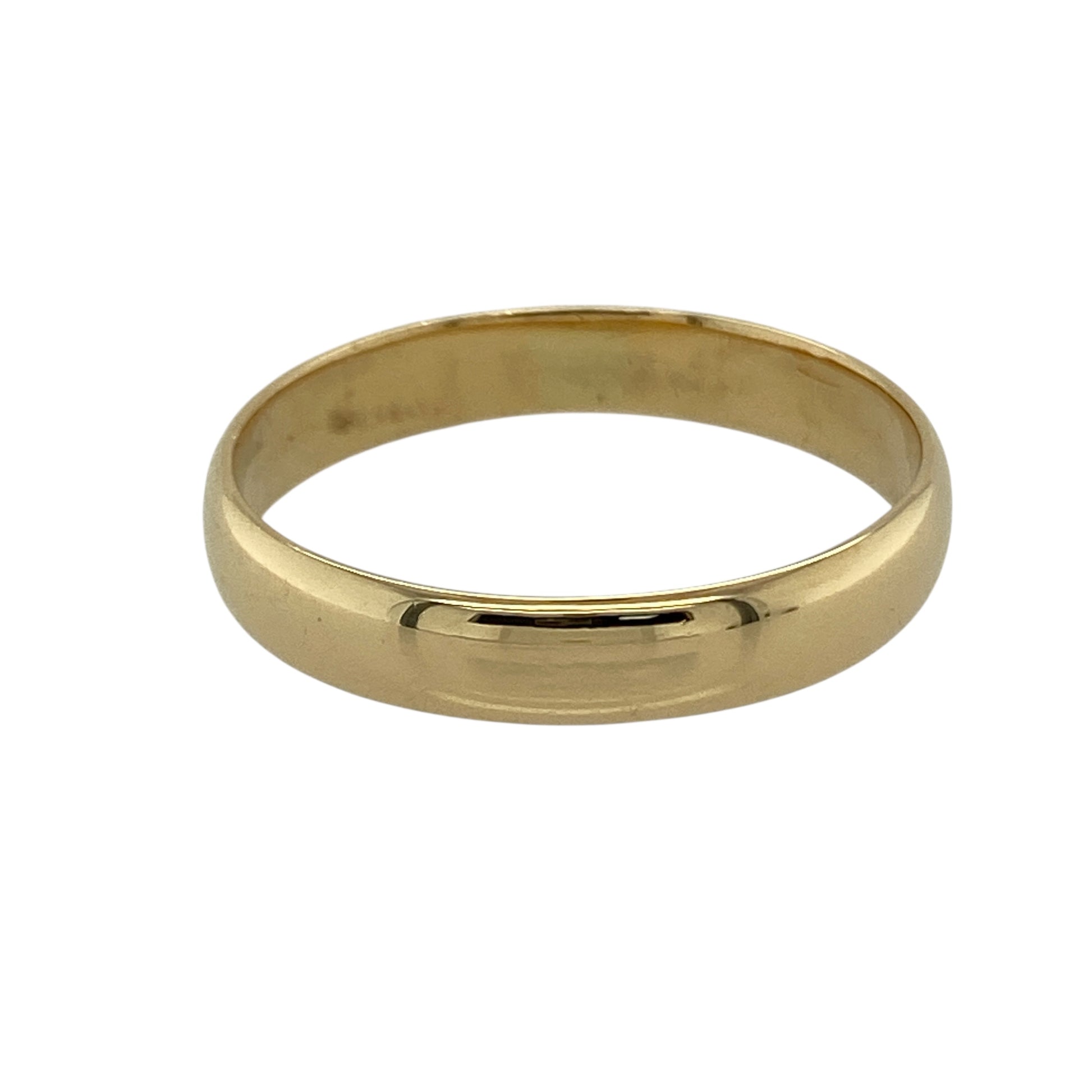 18ct Gold 4mm Wedding Band Ring