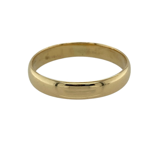 18ct Gold 4mm Wedding Band Ring
