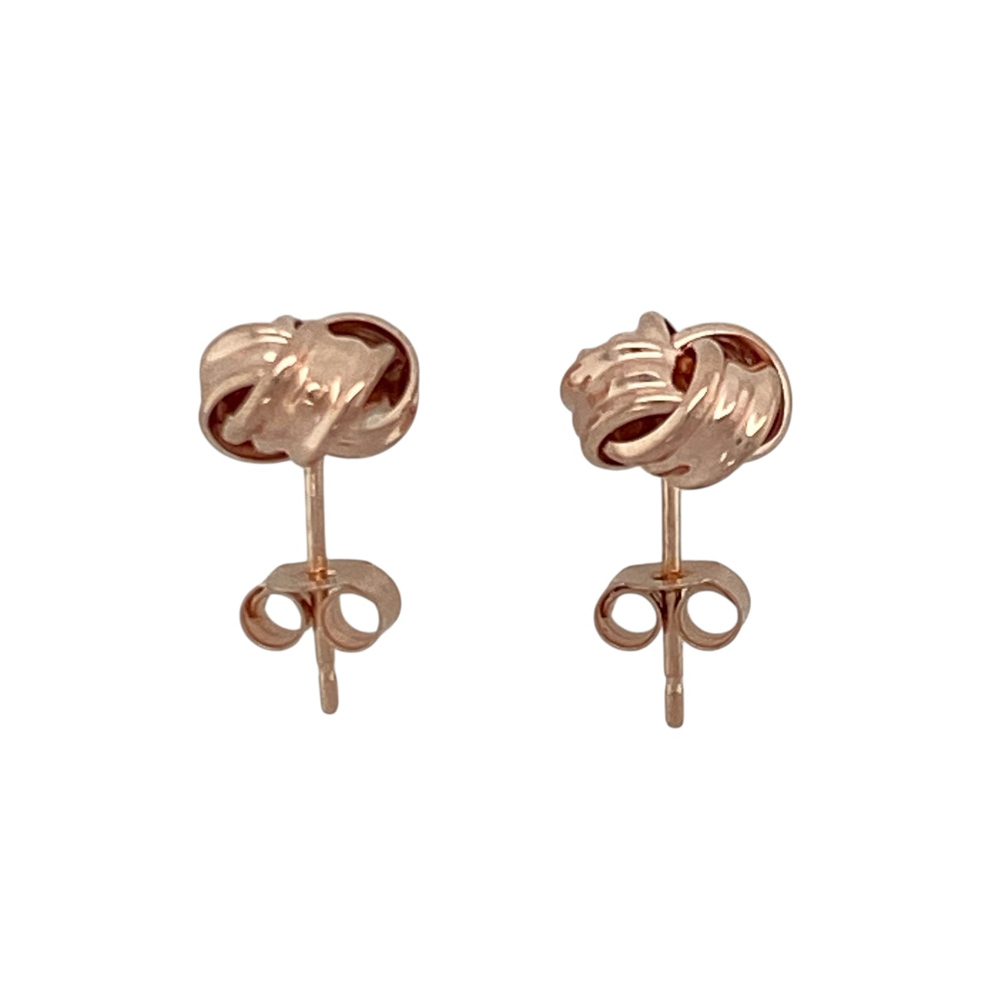 9ct Gold 8mm Knot Stud Earrings