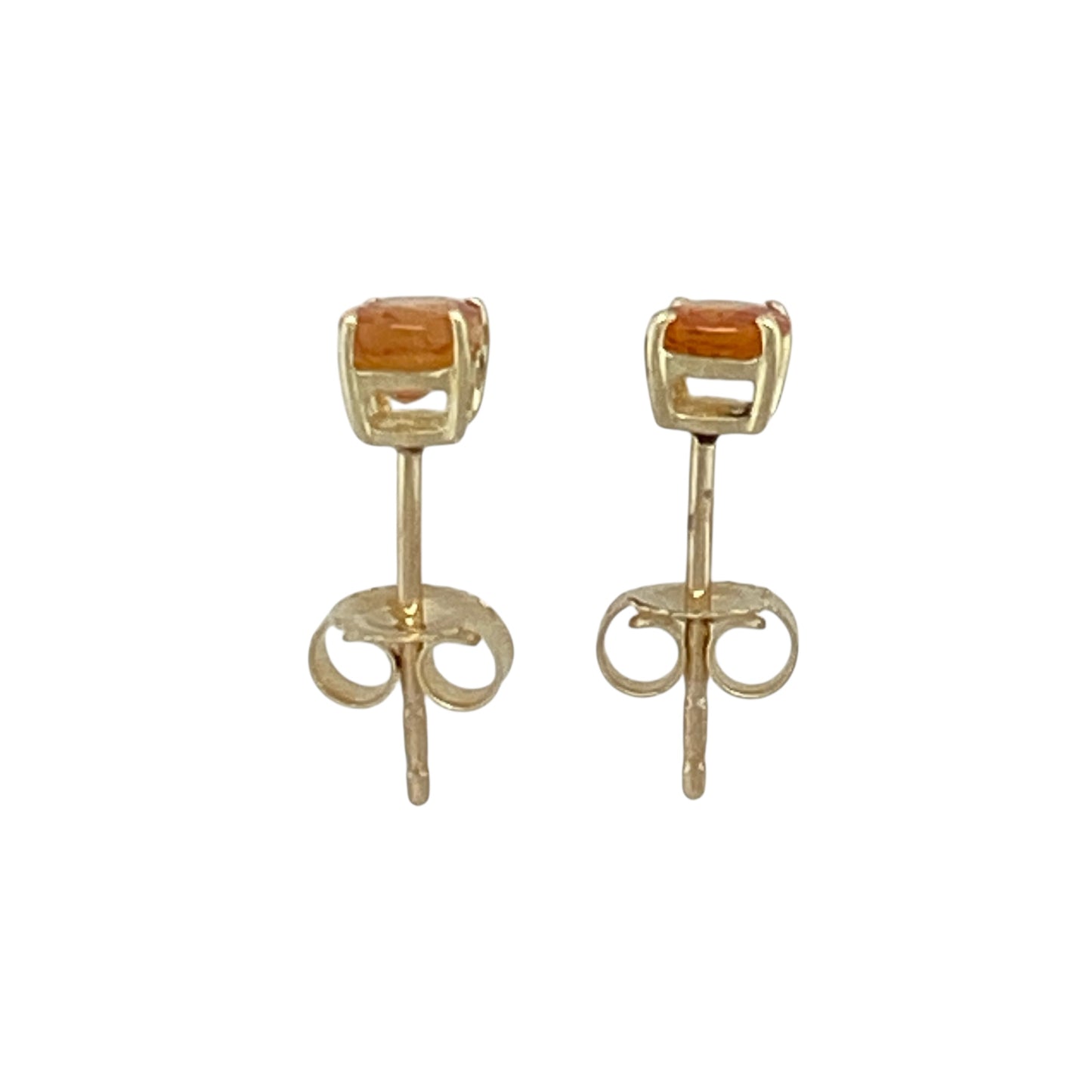 9ct Gold & Citrine Set Stud Earrings