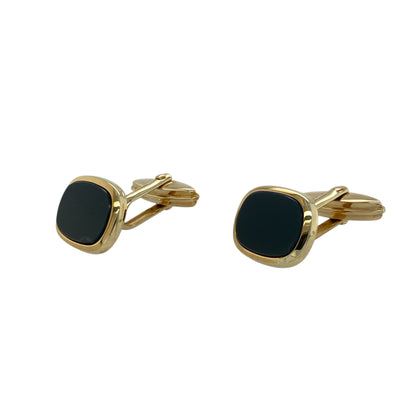 9ct Gold & Onyx Set Cufflinks