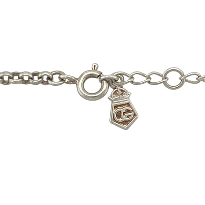 925 Silver Clogau Cariad Disc 18" - 20" Necklace