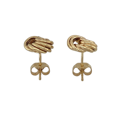 9ct Gold Knot Stud Earrings