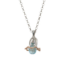 Load image into Gallery viewer, 925 Silver &amp; Blue Stone Flower Clogau 18&quot; - 22&quot; Necklace
