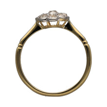 Load image into Gallery viewer, 18ct Gold &amp; Diamond Set Daisy Antique Style Cluster Ring
