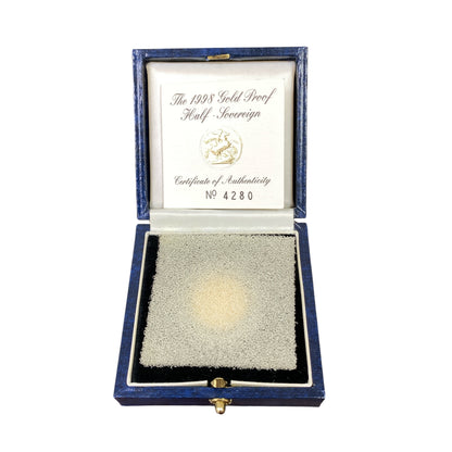 1998 22ct Gold Half Sovereign Coin