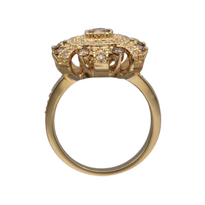 14ct Gold & Diamond Set Dress Ring