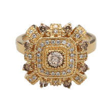 Load image into Gallery viewer, 14ct Gold &amp; Diamond Set Dress Ring
