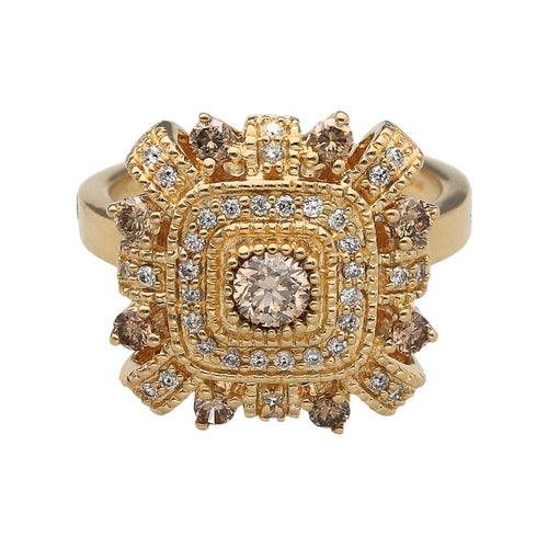 14ct Gold & Diamond Set Dress Ring