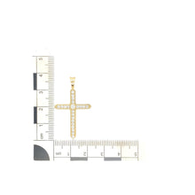 Load image into Gallery viewer, 9ct Gold &amp; Cubic Zirconia Set Cross Pendant
