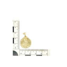 Load image into Gallery viewer, 9ct Gold Double Sided Religious Round Pendant
