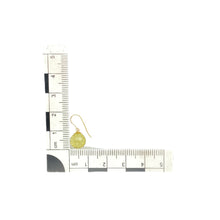 Load image into Gallery viewer, 9ct Gold &amp; Crystal Green Stone Drop Earrings
