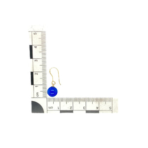 9ct Gold & Lapis Lazuli Drop Earrings