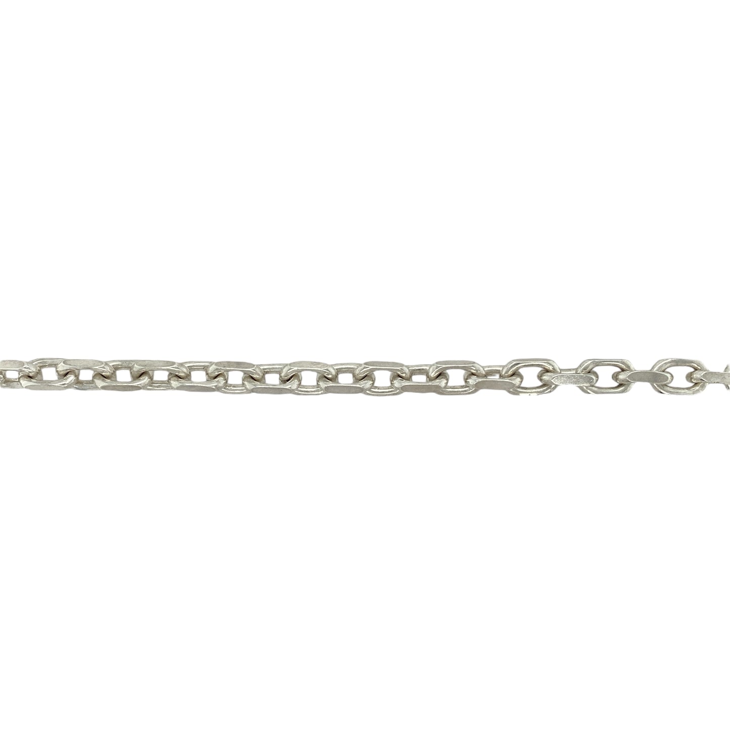 925 Silver 20" Faceted Belcher Chain