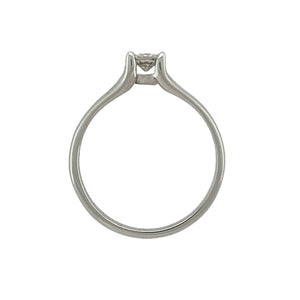 18ct White Gold & Diamond Set Illusion Set Solitaire Ring