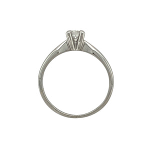 18ct White Gold & Diamond Set Solitaire Ring