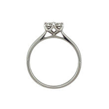 Load image into Gallery viewer, 9ct White Gold &amp; Diamond Illusion Set Cluster Solitaire Ring
