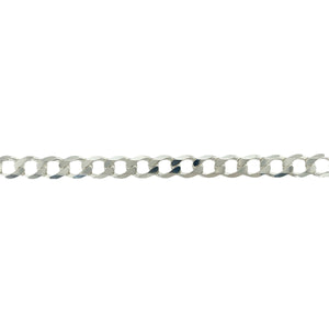 New 925 Silver 8.75" Curb Bracelet
