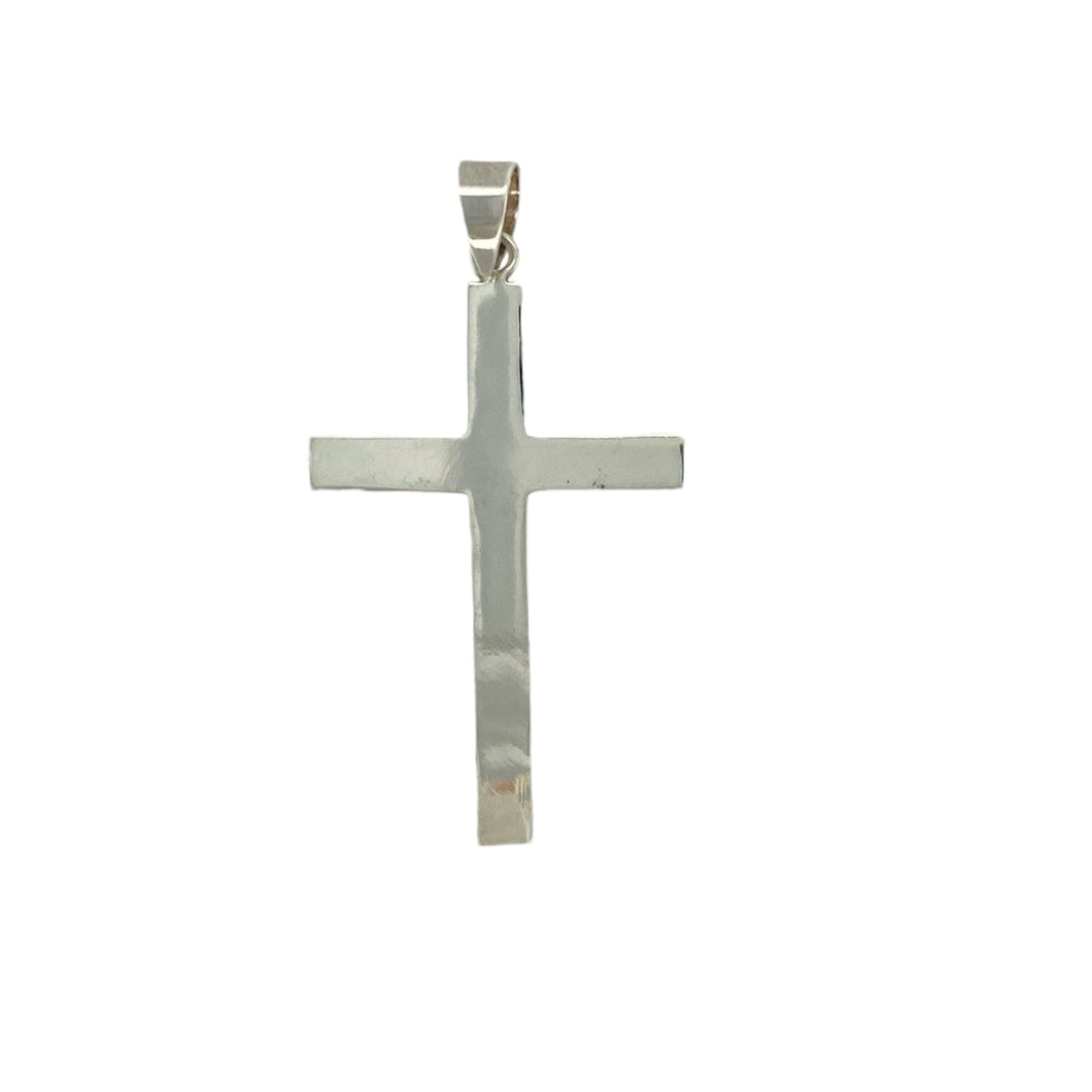 New 925 Silver Plain Cross Pendant