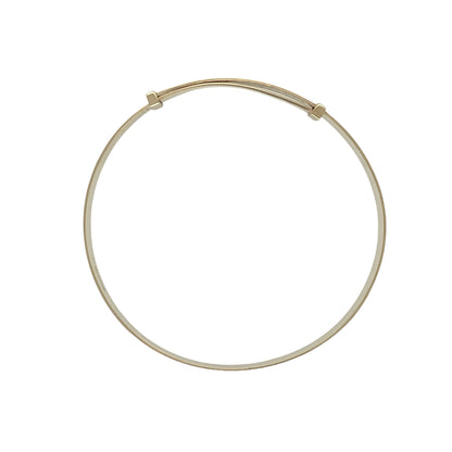 9ct Gold Patterned Expanding Baby Bangle