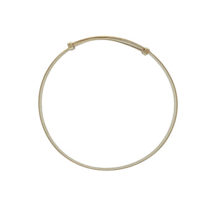 9ct Gold Patterned Expanding Baby Bangle